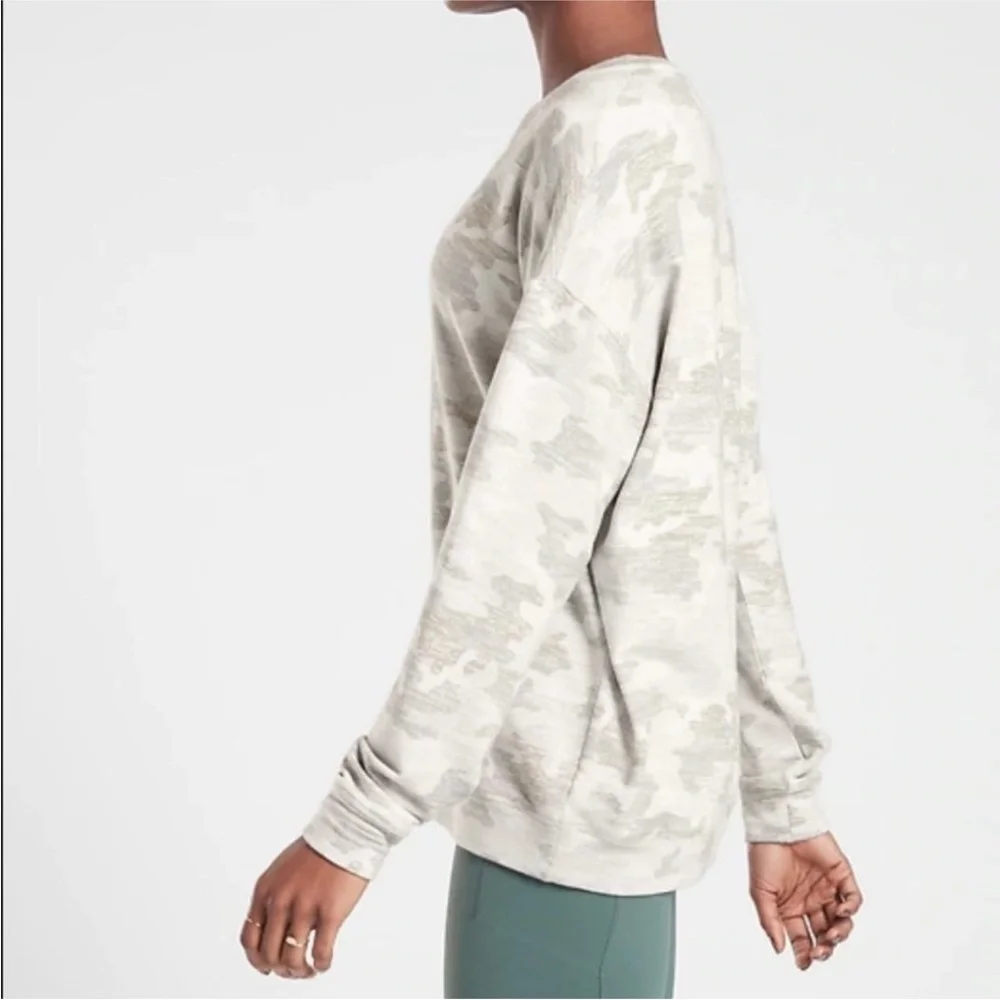 Athleta women’s Camo Sweatshirt - Picture 2 of 6
